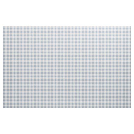Gingham Pattern Coastal Checkered White Muted Blue ファブリック (ファットクウォーター)