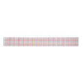 Gingham Pattern in Pink, Red, Green and Turquoise サテンリボン (正面)