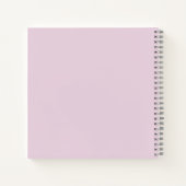 Gingham Pink Bow Baby Girl Baby Shower Guest Book ノートブック (裏面)