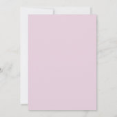 Gingham Pink Bow Baby Girl  Thank You Card 招待状 (裏面)