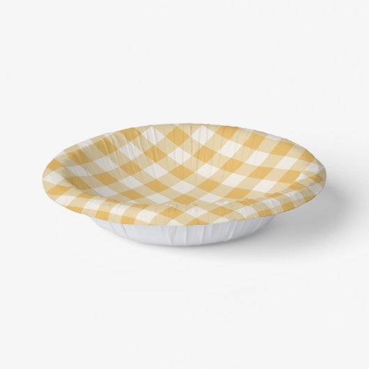 Gingham Plaid Bowls ペーパーボウル (傾斜あり)