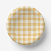Gingham Plaid Bowls ペーパーボウル (正面)