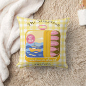 Gingham Sardines Custom Family Name クッション (ブランケット)