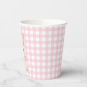 Gingham Some Bunny Is Having a Birthday 紙コップ (左)