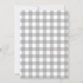 Gingham Some Bunny Is One Birthday Personalized 招待状 (裏面)