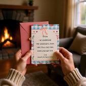 Gingham Sweet Rose Floral シーズンカード