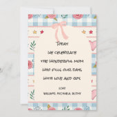 Gingham Sweet Rose Floral シーズンカード (正面)