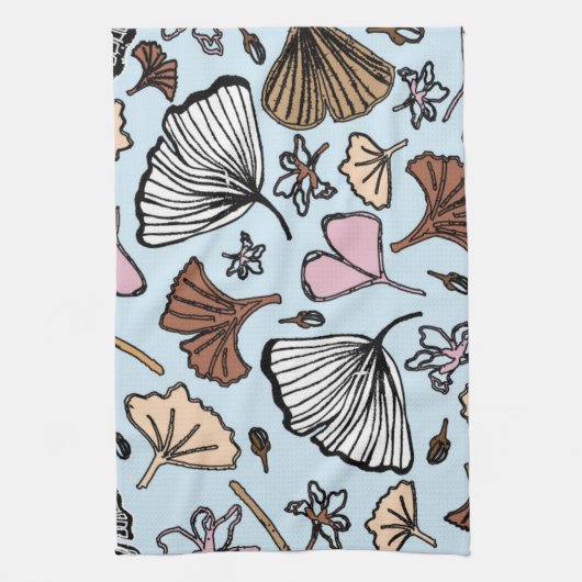 Gingko leaves キッチンタオル (縦)