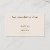 Gingko Leaves on Textured Background Designer's 名刺 (裏面)