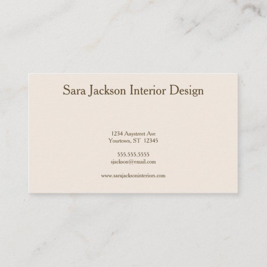 Gingko Leaves on Textured Background Designer's 名刺 (裏面)