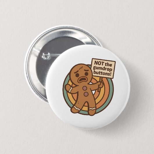 Gingy Christmas Button Pin 缶バッジ (正面&裏面)