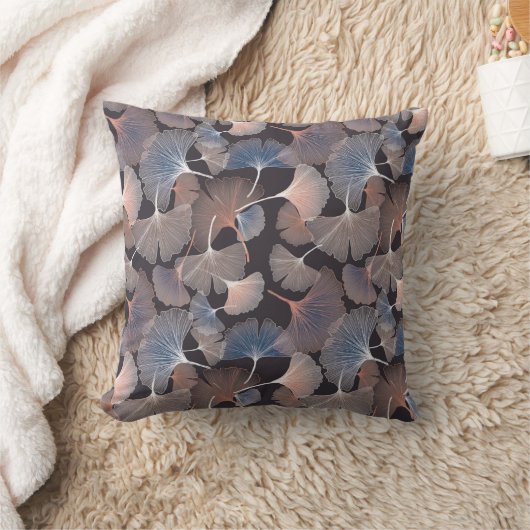 Ginhko leave pattern クッション (ブランケット)