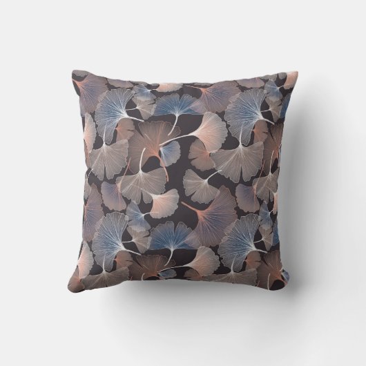 Ginhko leave pattern クッション (裏面)