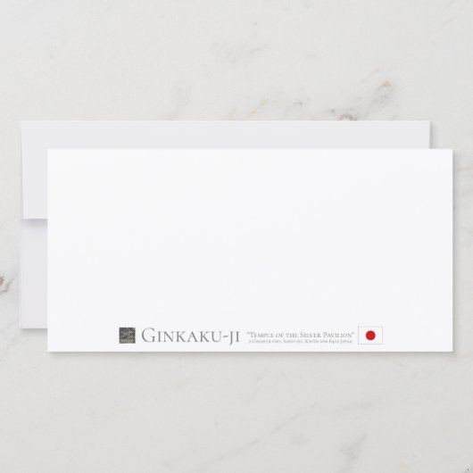 Ginkaku-ji (Higashiyama Jisho-ji) カード (裏面)