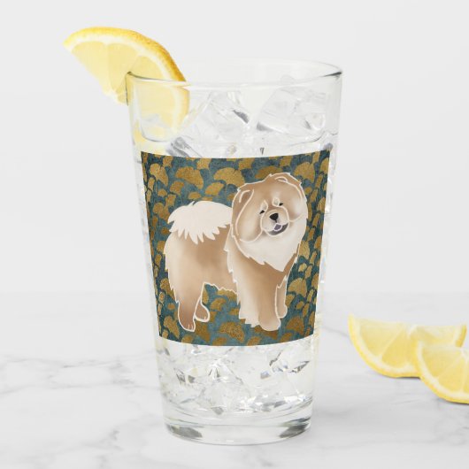 GINKGOシナモンチョウ16オズデザイン前面&背面 タンブラーグラス (アイス正面)