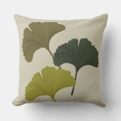 Ginkgo離れの背景色のカスタマイズ クッション (正面)