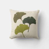Ginkgo離れの背景色のカスタマイズ クッション (正面)