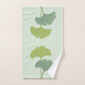 Ginkgo離れの背景色のカスタマイズ バスタオルセット (ハンドタオル)