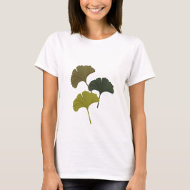 Ginkgo離れの背景色のカスタマイズ Tシャツ