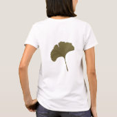 Ginkgo離れの背景色のカスタマイズ Tシャツ (裏面)