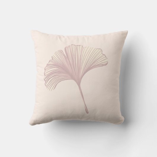 Ginkgo Leaf  Customizable Background Colors  クッション (裏面)
