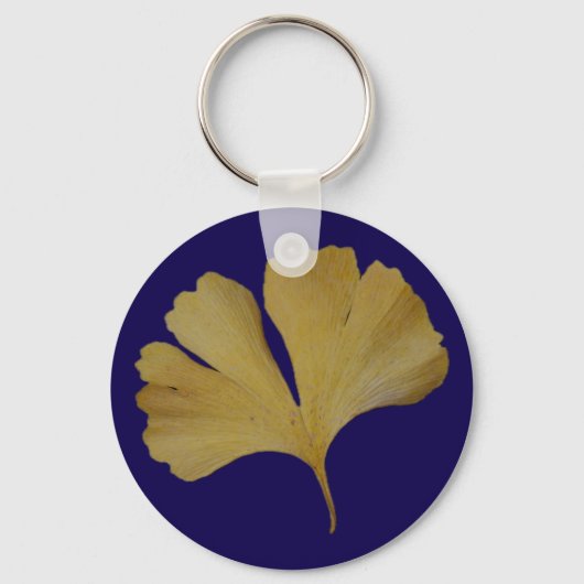 Ginkgo Leaf Key Ring キーホルダー (正面)