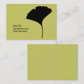 Ginkoの大きい葉のテレホンカード コーリングカード (正面/裏面)