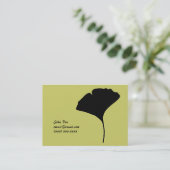 Ginkoの大きい葉のテレホンカード コーリングカード (スタンド正面)