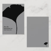 Ginkoの葉のテレホンカード コーリングカード (正面/裏面)