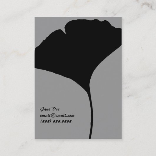 Ginkoの葉のテレホンカード コーリングカード (正面)