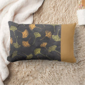 Ginkoの葉の枕 ランバークッション (ブランケット)