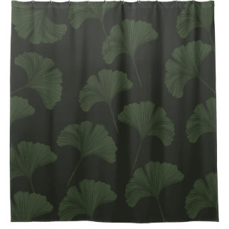 Ginko Bilbao Leaves  シャワーカーテン