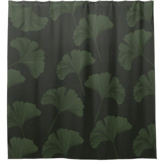 Ginko Bilbao Leaves  シャワーカーテン (正面)