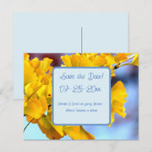 Ginko Biloba日付はがきを保存 案内ポストカード (正面/裏面)