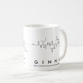 Ginnyのペプチッド名前のマグ コーヒーマグカップ (正面右)