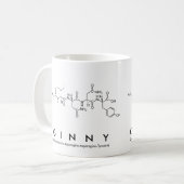 Ginnyのペプチッド名前のマグ コーヒーマグカップ (正面左)
