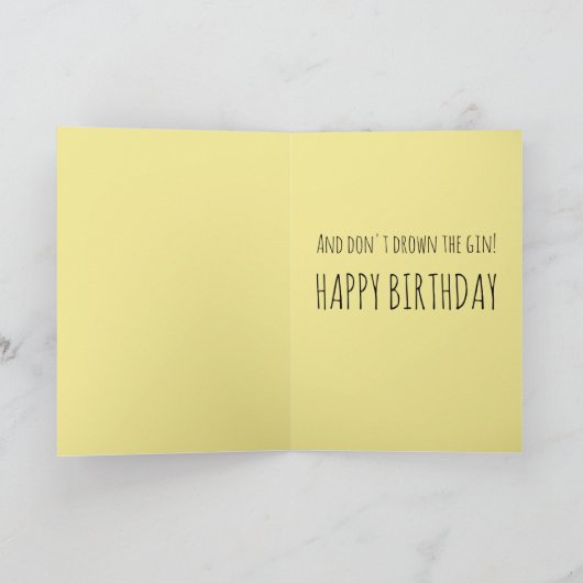 Gintasticそれはカスタマイズ可能なあなたの誕生日です カード (内部)