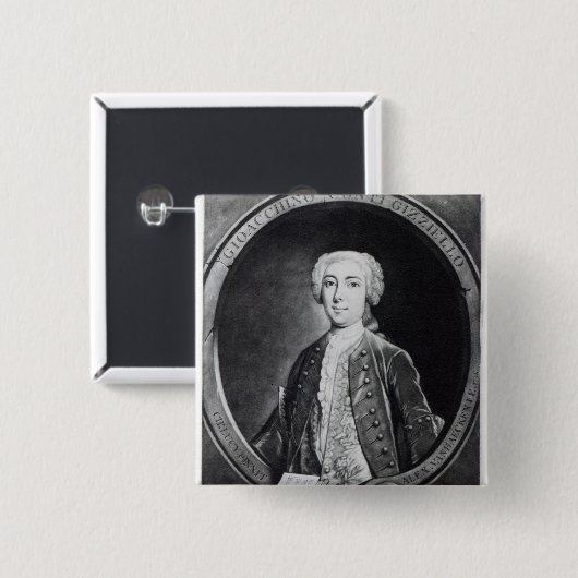 Gioacchino Conti、「Gizziello」、 缶バッジ (正面&裏面)