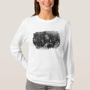 Giocondaを絵を描いているレオナルド・ダ・ヴィンチ Tシャツ