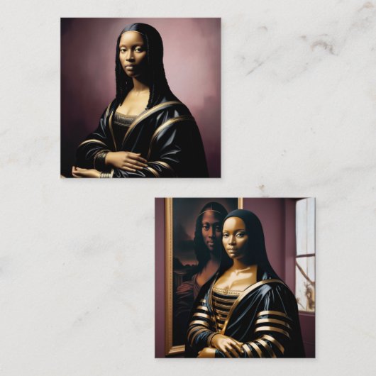 Gioconda Afro スクエア名刺 (正面/裏面)