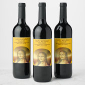 Gioconda Mona Lisa Leonardo Da Vinci Art ワインラベル (ボトル)