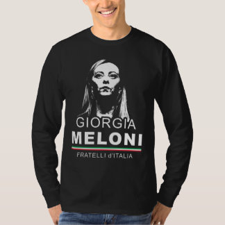 Giorgia Meloni Fratelli d'Italiaイタリアの男性T Tシャツ
