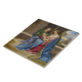 Giorgione著神聖な家族 タイル (側面)