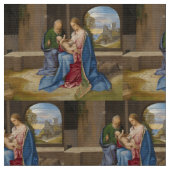 Giorgione著神聖な家族 ファブリック (クローズアップ)