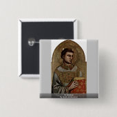 Giotto Di Bondone著セントスチーブン 缶バッジ (正面&裏面)