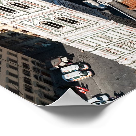 Giotto's Campanile - Florence, Tuscany, Italy ポスター (角)