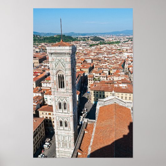 Giotto's Campanile - Florence, Tuscany, Italy ポスター (正面)