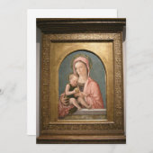 Giovanni Bellini - Madonna and Baby 招待状 (正面/裏面)