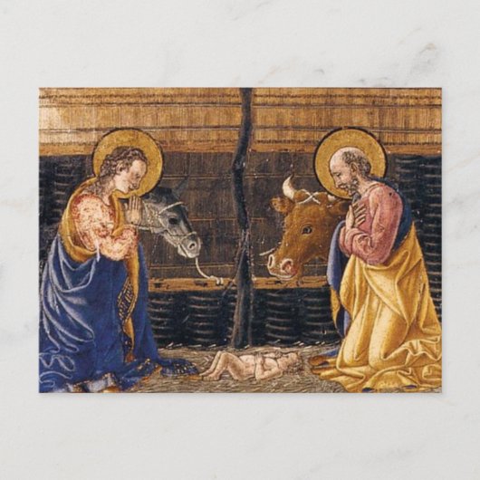 Giovanni_Di_Francesco_Del_Cervelliera_-_キリスト降誕_a ポストカード (正面)