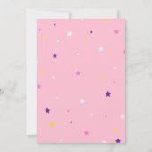 Girのヒーローすごい誕生日招待状 – 編集可能 招待状 (裏面)